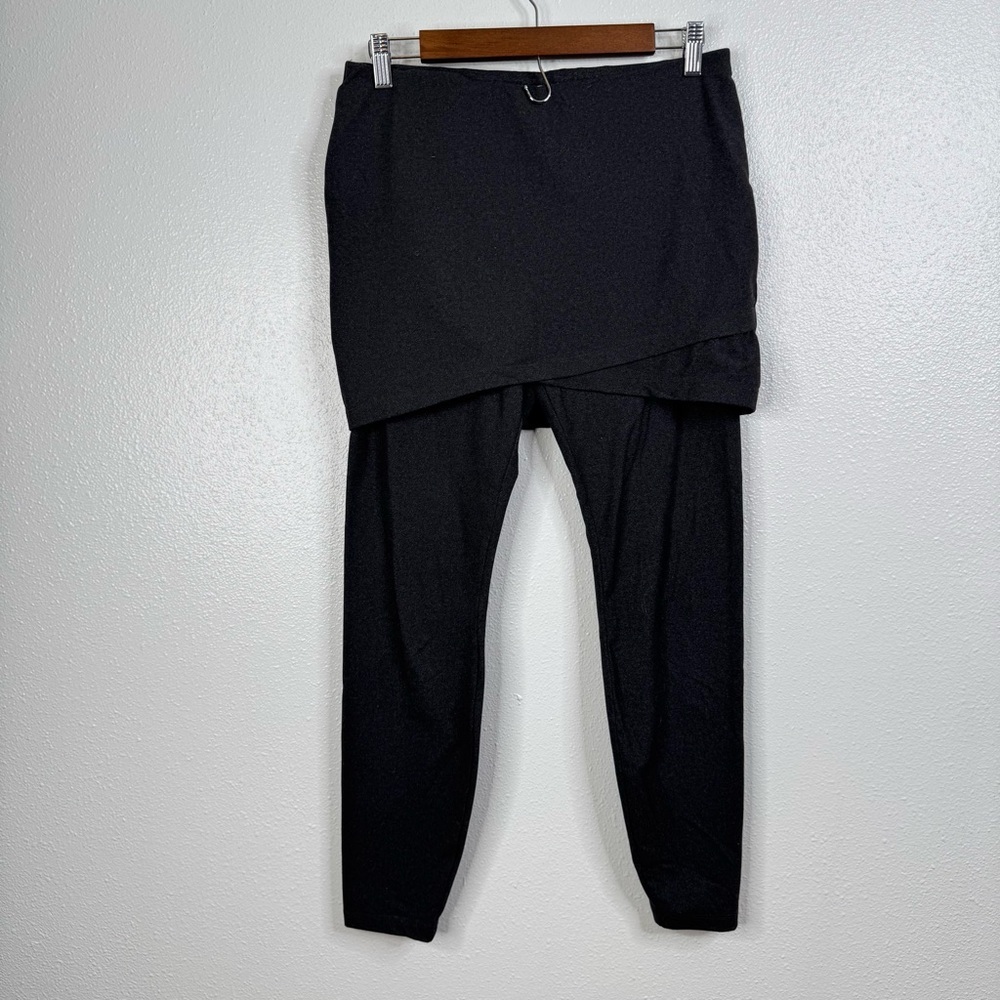 Cabi Dark Heather Gray Skirted Leggings Style #3577 Size Small